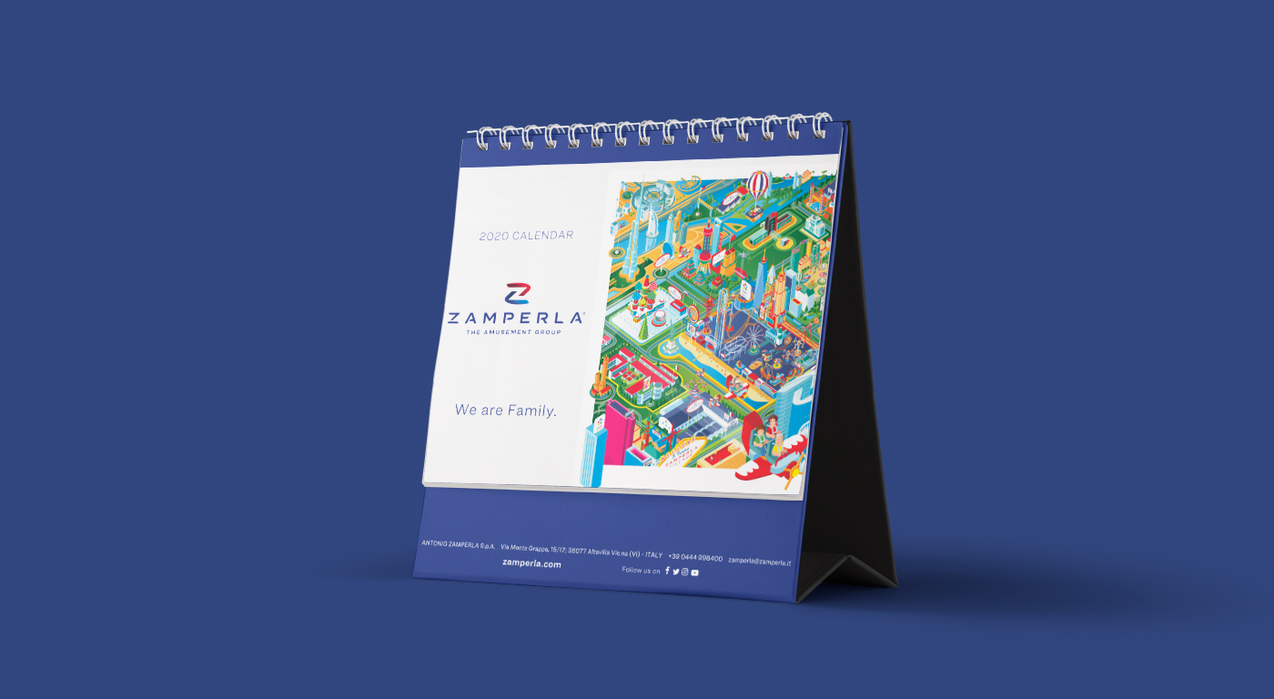 Zamperla calendario da tavolo