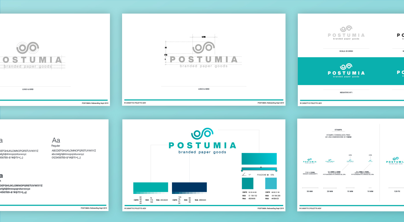 Postumia brand identity