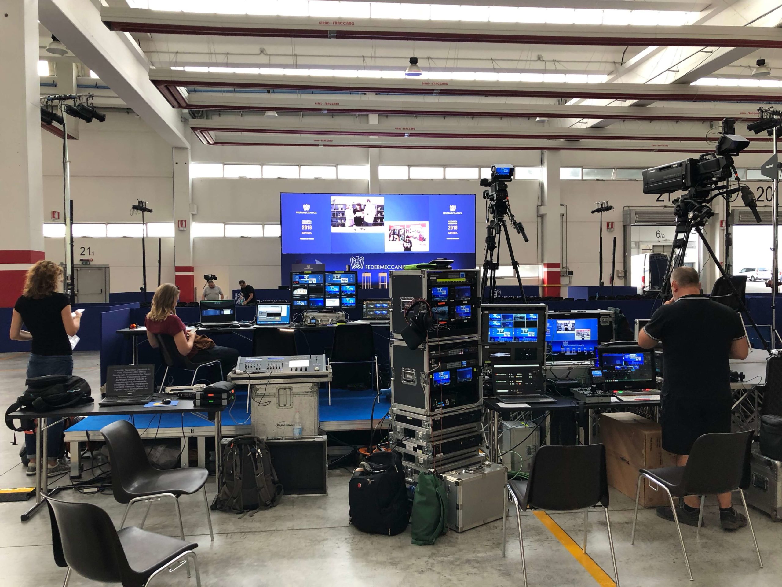 Assemblea generale 2018 Federmeccanica - backstage allestimento evento